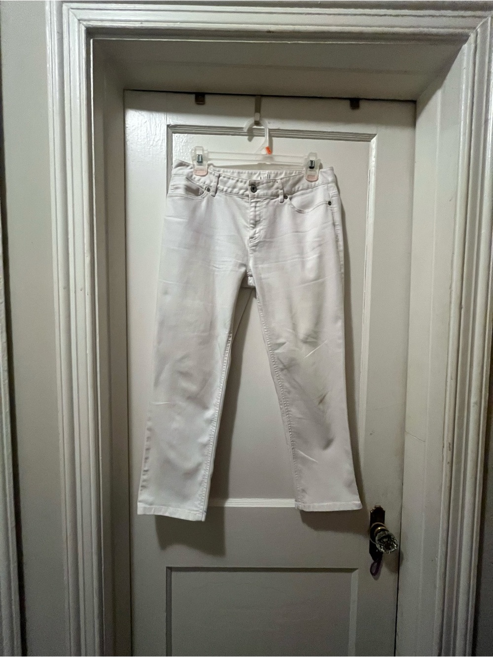 J. Jill Classic Crop White Jeans